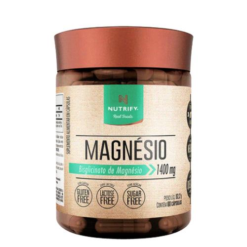 Magnésio 1400mg Bisglicinato 60 Cápsulas Nutrify