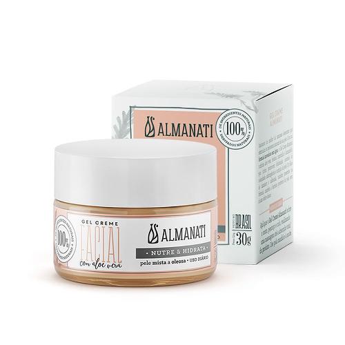 Gel Creme Facial com Aloe Vera 30g Almanati