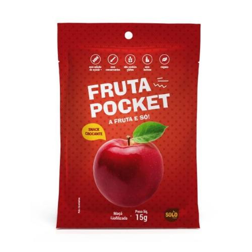 Fruta Pocket Maçã 15g Solo Snacks
