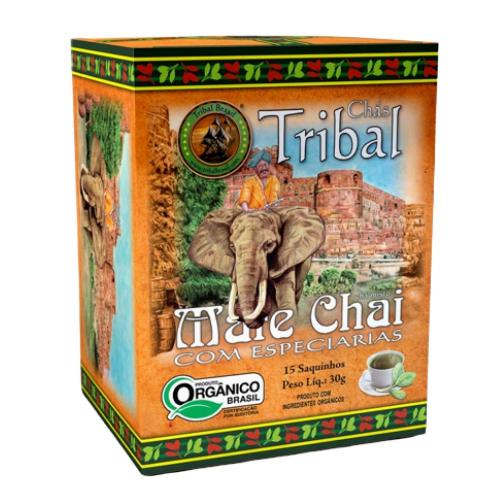 Mate Chai Orgânico Com Especiarias 15 Saquinhos Tribal