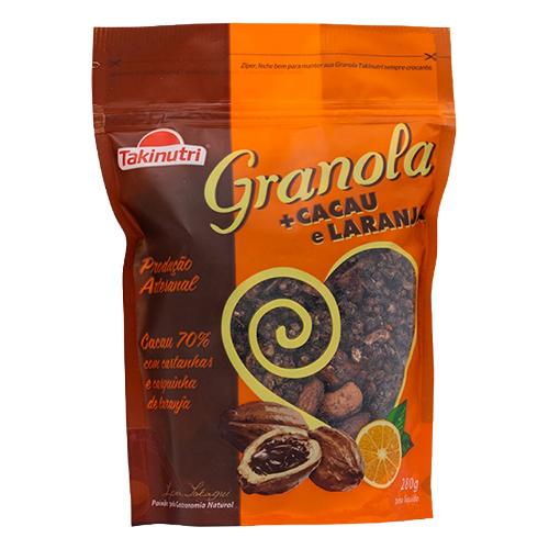 Granola Cacau Laranja 280g Takinutri