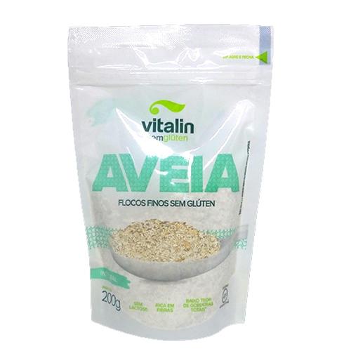 Aveia Flocos Finos Sem Glúten 200g Vitalin