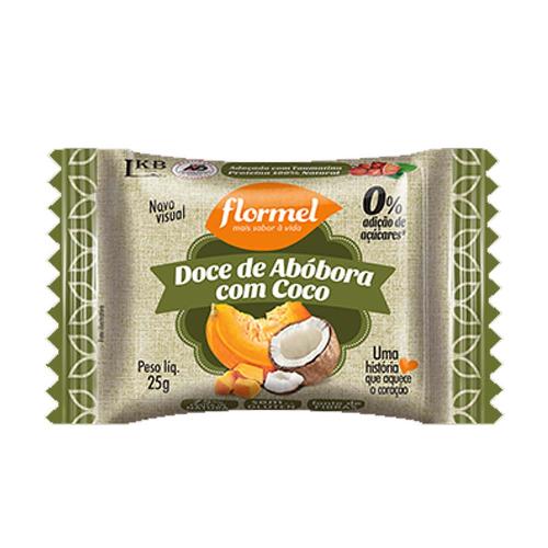 Doce de abóbora com coco 25g Flormel