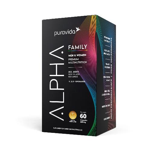 Alpha Family Multivitamínico 800mg 60 Cápsula Puravida