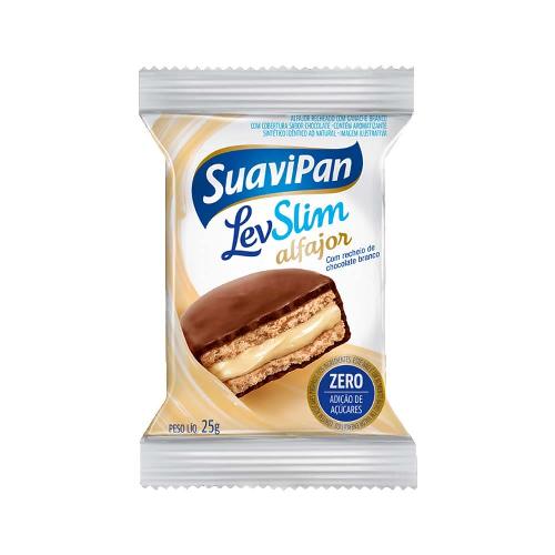 Alfajor LevSlim Chocolate Branco 25g Suavipan