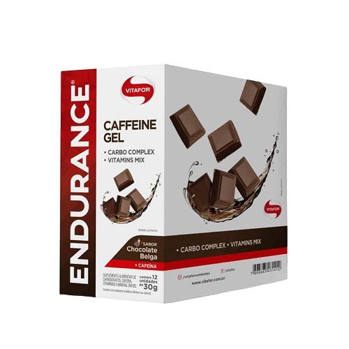 Endurance Caffeine Gel Chocolate Belga 30g 12 Unidades Vitafor