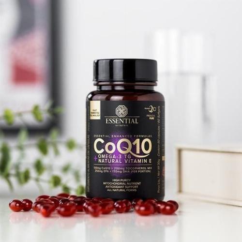 Coenzima Coq10 + Ômega 3 TG 60 Cápsulas Essential