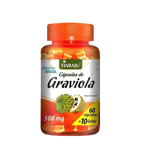 Cápsulas de Graviola 500mg 60 + 10 Cápsulas Tiaraju