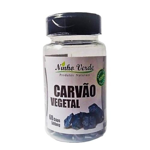 Carvão Vegetal 60 Cápsulas 500mg Ninho Verde