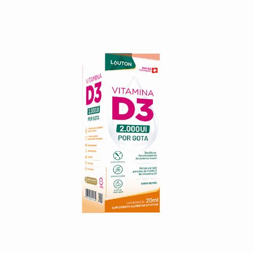 Vitamina D3 2.000 Gotas 20ml Lauton