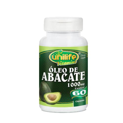 Óleo de Abacate 1000mg 60 Cápsulas Unilife