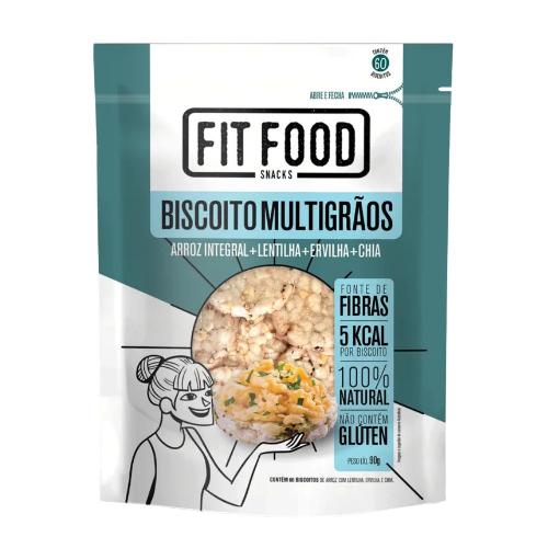 Biscoito de Arroz Lentilha Ervilha 90g Fit Food