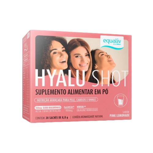 Hyalu Shot 20 Sachês Pink Lemonade Equaliv