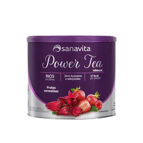 Power Tea Hibiscus Frutas Vermelhas 200g Sanavita