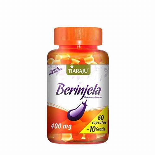 Berinjela 400mg 60 Cápsulas+10 Grátis Tiaraju