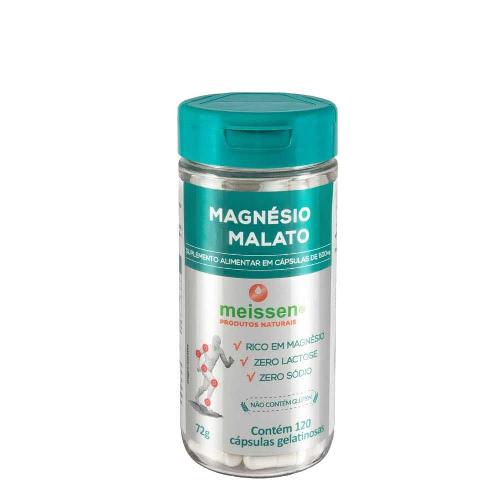 Magnésio Malato 120 Cápsulas 500mg Meissen