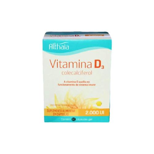 Vitamina D3 2000UI 60 Cápsulas Althaia