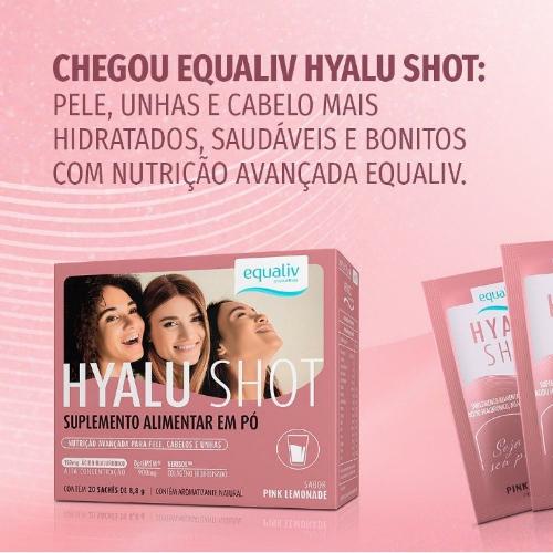 Hyalu Shot 20 Sachês Pink Lemonade Equaliv