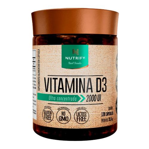 Vitamina D3 - 120 Capsulas 2000 UI Nutrify