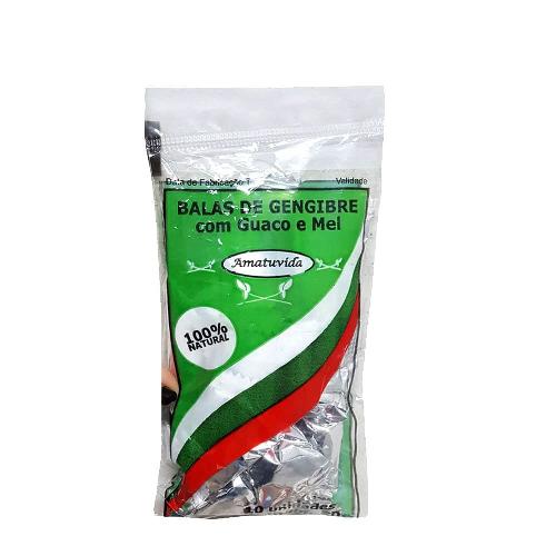 Bala de Gengibre com Guaco e Mel 40g Amatuvida