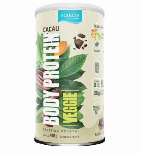 Body Protein Veggie Sabor Cacau 418g Equaliv