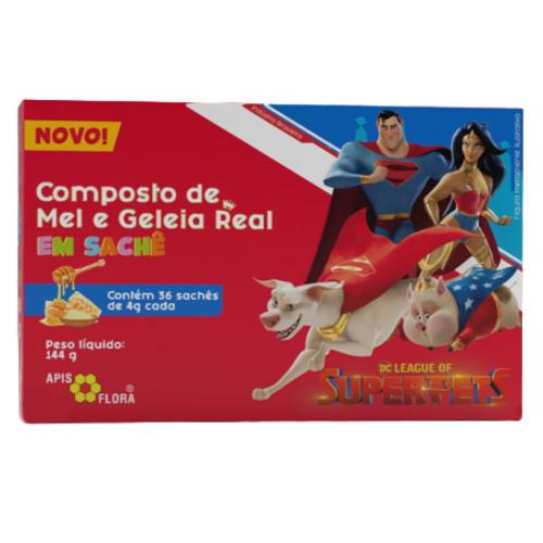 Composto de Mel com Geleia Real Kids 36 Sachês Apis Flora
