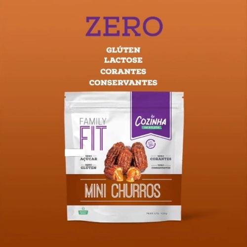 Mini Churros de Doce de Leite Zero Açúcar 350g Family Fit