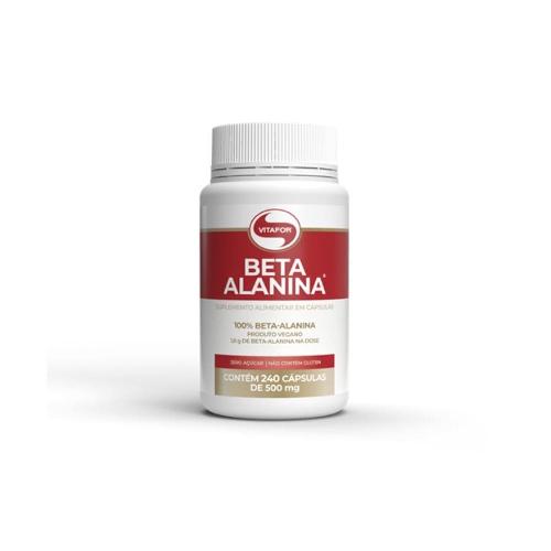 Beta Alanina 500 mg 240 Cápsulas Vitafor