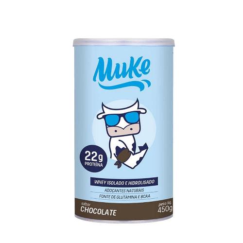 Whey Muke Chocolate Isolado e Hidrolisado 450g +Mu
