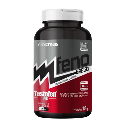 Feno Grego Testofen 600mg 30capsulas Clinic Mais