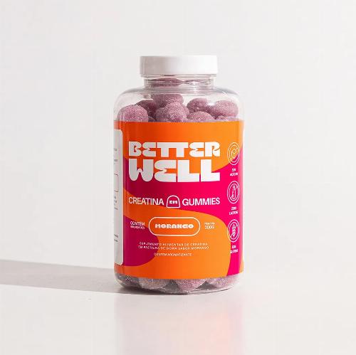 CREATINA GUMMIES MORANGO 300G BETTER WELL
