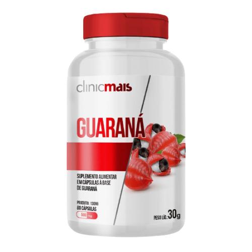 Guaraná 60 Cápsulas Clinicmais