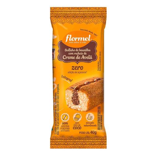 Bolinho Baunilha Com Creme Avelã 40g Flormel