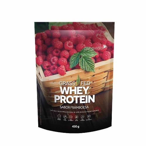 Whey Protein Grass Fed Framboesa 450g Puravida