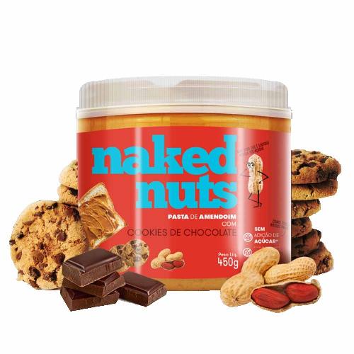 Pasta de Amendoim Cookies de Chocolate 450g Naked Nuts