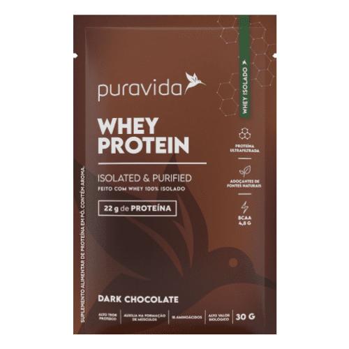 Whey Protein Isolado 30g Dark Chocolate Puravida