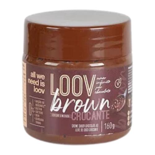 Creme Brown Loov Chocolate ao Leite de Coco Crocante 160g Chocolife