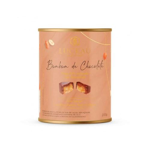 Bombom de Chocolate Belga com Amendoim 200g Luckau