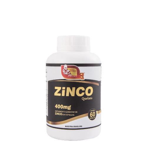 Zinco Quelato 400mg 60 Cápsulas Mosteiro