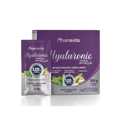 Hyaluronic Verisol Matcha, Capim Limão e Gengibre 30 Sachês Sanavita