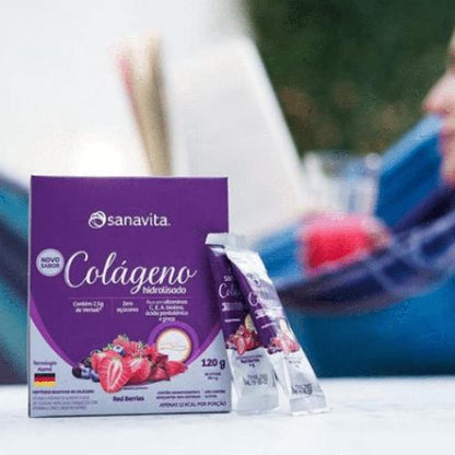 Colágeno Hidrolisado Verisol Red Berries 120g Sanavita