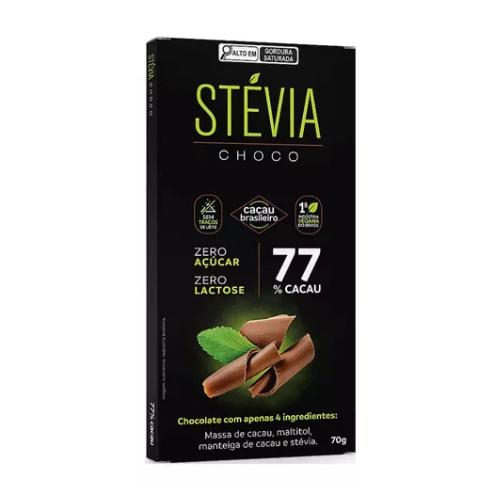 Stevia 77 Cacau 70g