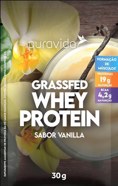 SACHE GRASSFED WHEY PROTEIN VANILLA 30G PURAVIDA