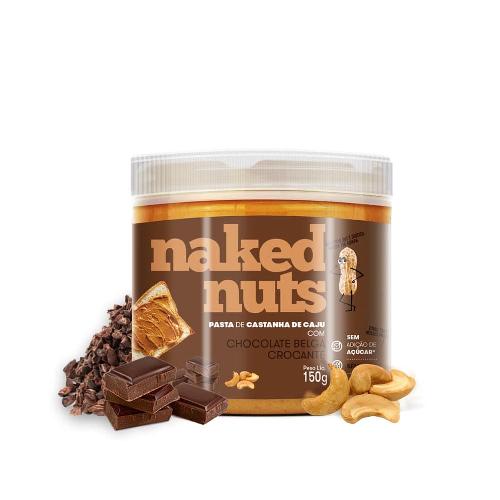 Pasta de Castanha de Caju Chocolate Belga Crocante 150g Naked Nuts