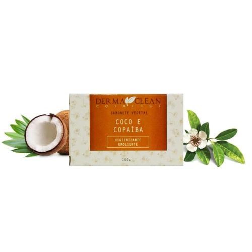 Sabonete Vegetal Coco e Copaíba 100g Derma Clean