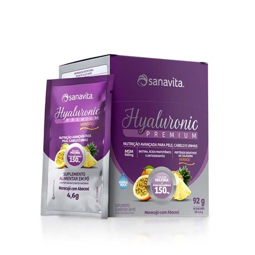 Hyaluronic Premium Maracujá com Abacaxi 20 Sachês Sanavita