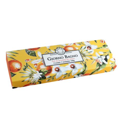 Sabonete Barra Flor de Laranjeira & Vetiver 3 unidades Giorno Bagno