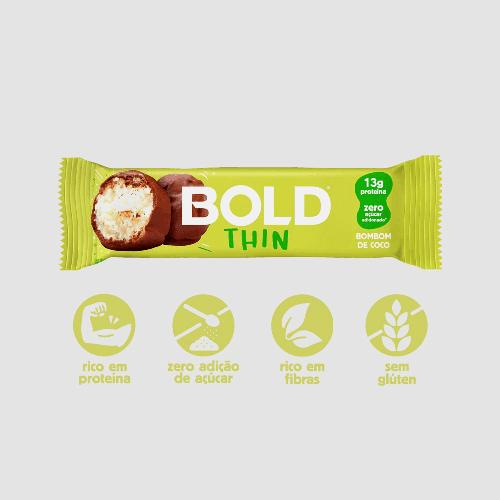 Barra Bold Thin Bombom de Coco 40g