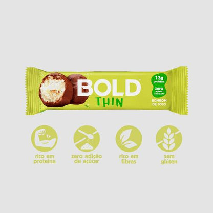 Barra Bold Thin Bombom de Coco 40g