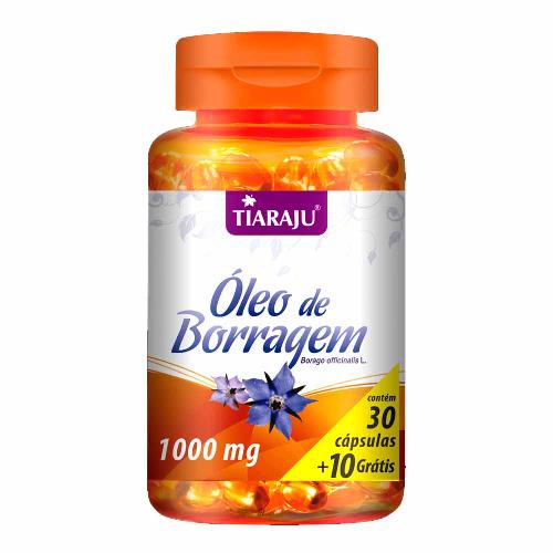 Óleo de Borragem 1000mg 30 Cápsulas Tiaraju